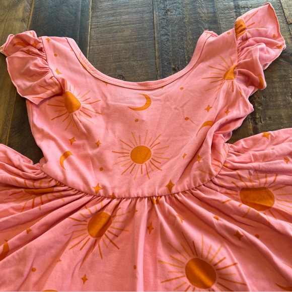Dot Dot Smile size 3/4, 5/6, 7 or 11 girls sun and moon Empire twirl dress new - Picture 4 of 4